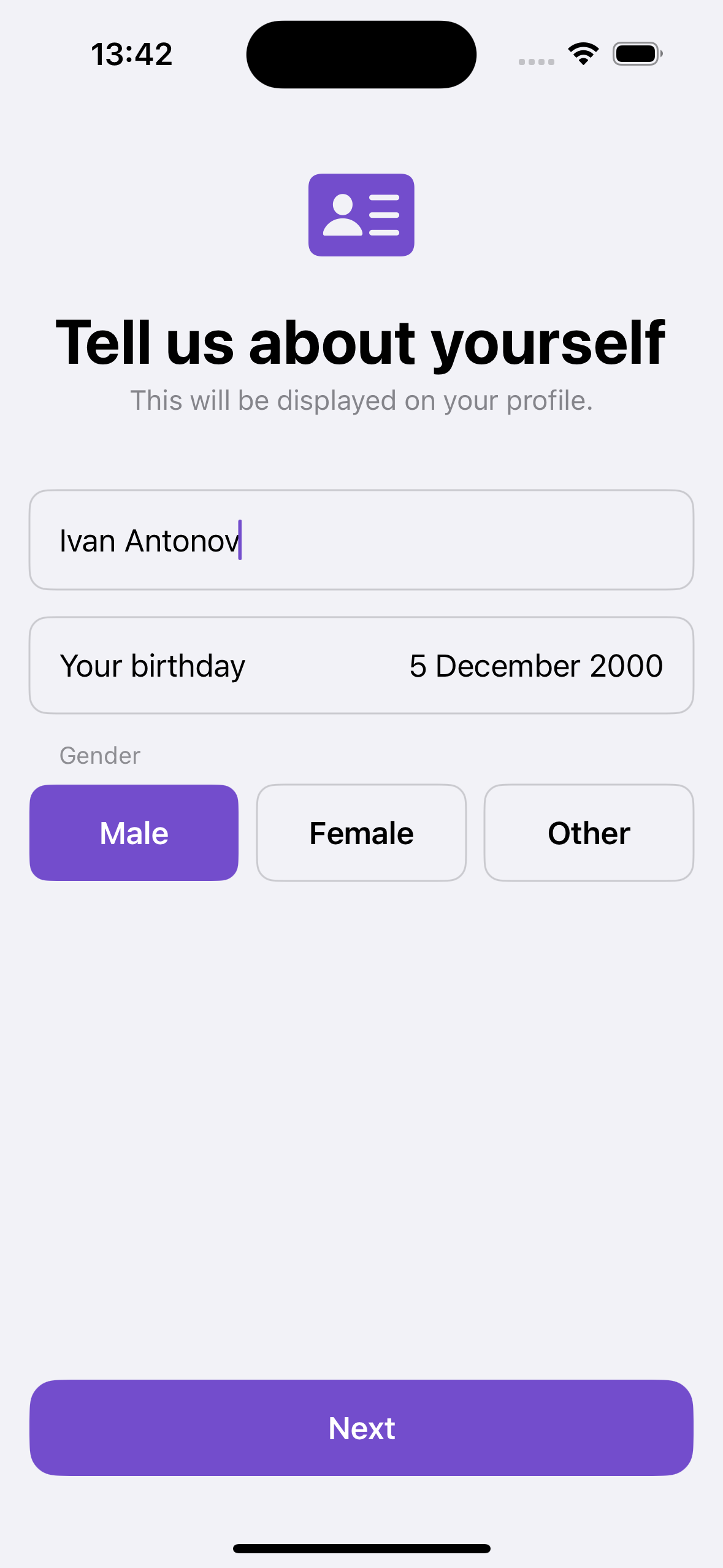 Profile Screen